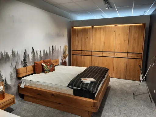 Balkenbett mit 2 Nachtkosolen BALTIMORE